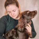 ostéopathie animale laura fitamant avec un chien pour son bien etre